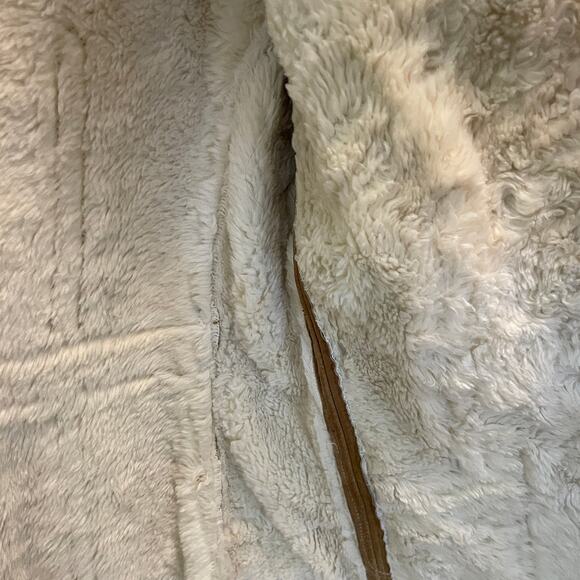 MODA International Vintage Suede Mongolian Fur Jacket Y2K Coat, XS, Excellent! - Picture 4 of 16